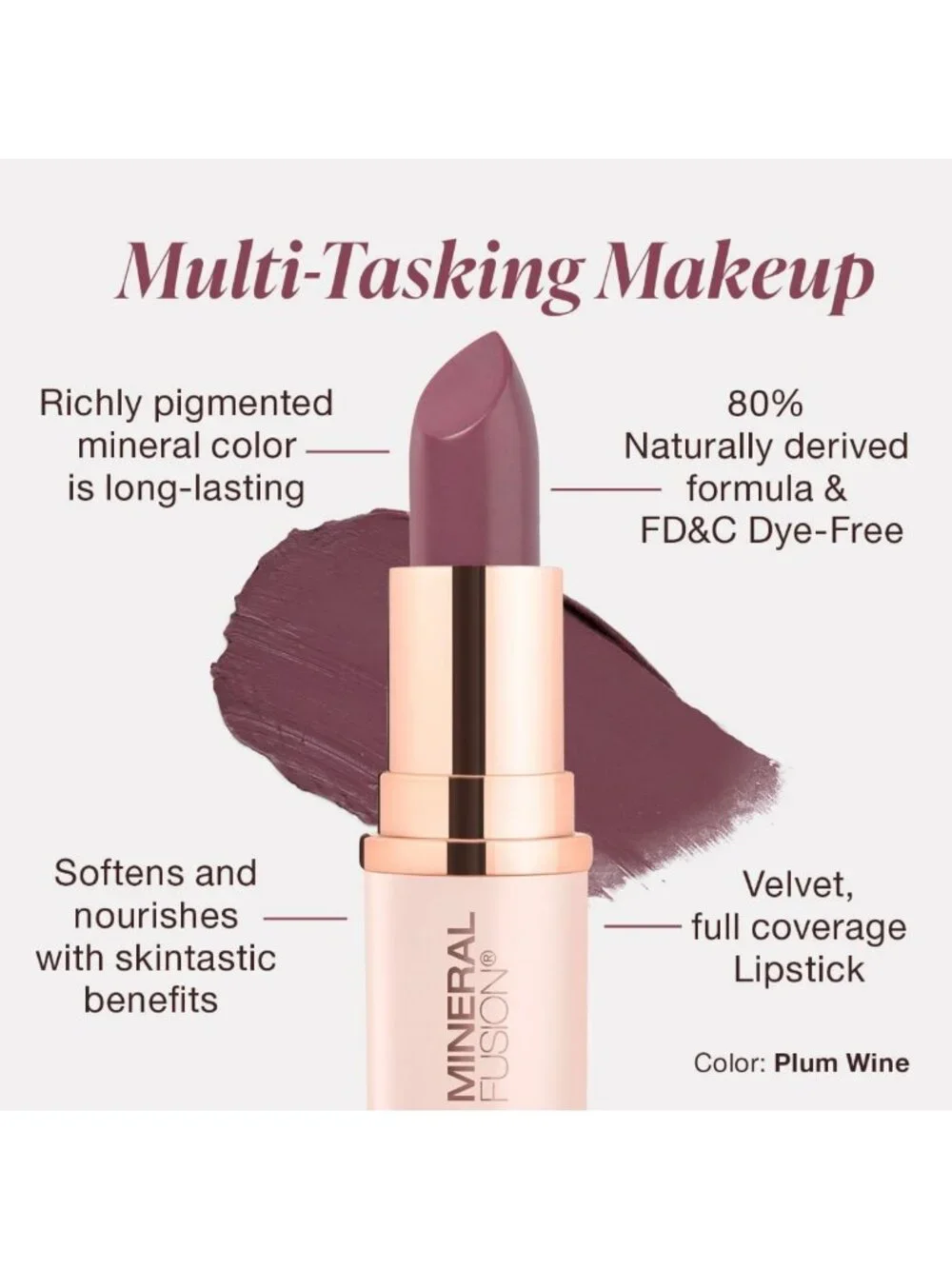 Vivid Long-Lasting Lipstick - Smudge-Free Color with Avocado Oil & Cocoa Butter